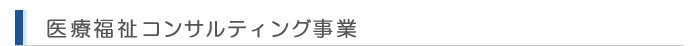 医療福祉コンサルティング事業